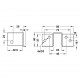 BED PLINTH CONNECTOR 88x40 / 23mm BED CONNECTORS